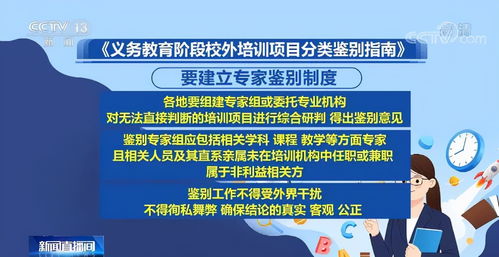 義務教育階段校外培訓項目分類鑒別指南 教育咨詢服務解析